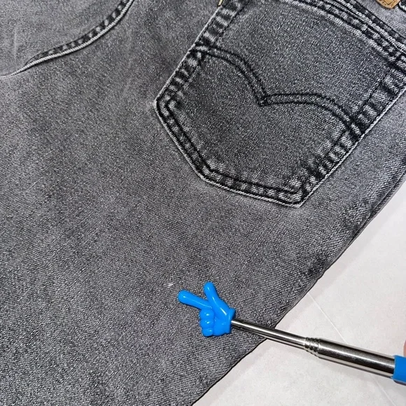 VTG Levi’s 573 Jeans 900 Series Sz14 Silver Tab High Rise Grey Mom Jeans 80s 90s - Picture 15 of 16